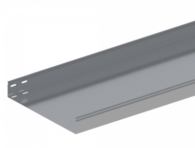 Лоток прямой замковый неперфорированный ЛМс-ПЗН 400х200-1,2ц УТ1,5 (L=2000мм)