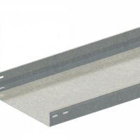 Лоток прямой замковый неперфорированный ЛМс-ПЗН 400х65-1,0ц УТ2,5 (L=2000 мм)