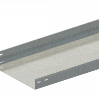 Лоток прямой замковый неперфорированный ЛМс-ПЗН 500х80-1,5ц УТ2,5 (L=3000мм)