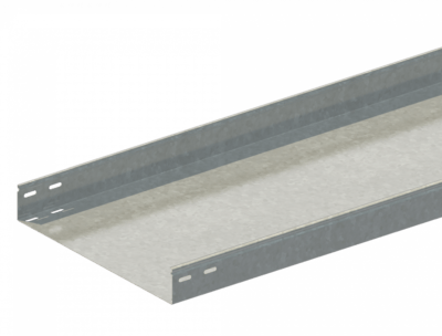 Лоток прямой замковый неперфорированный ЛМс-ПЗН 600х100-1,2ц УТ2,5 (L=3000мм)