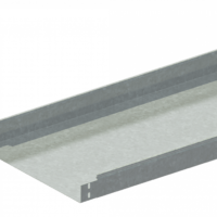 Лоток прямой замковый неперфорированный монтаж без соединителей  ЛМс-ПЗНМ 500х65-1,5ц УТ2,5 (L=2000мм)