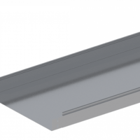 Лоток прямой замковый неперфорированный монтаж без соединителей  ЛМс-ПЗНМ 500х80-1,5ц УТ1,5  (L=2000мм)