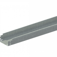 Лоток прямой замковый неперфорированный монтаж без соединителей ЛМс-ПЗНМ 150х50-1,0ц УТ2,5 (L=2000 мм)
