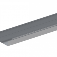 Лоток прямой замковый неперфорированный монтаж без соединителей ЛМс-ПЗНМ 200х200-1,0ц УТ1,5 (L=3000мм)