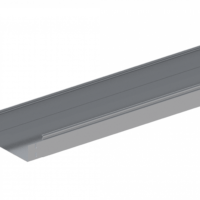 Лоток прямой замковый неперфорированный монтаж без соединителей ЛМс-ПЗНМ 200х200-1,2ц УТ1,5 (L=2000мм)