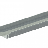 Лоток прямой замковый неперфорированный монтаж без соединителей ЛМс-ПЗНМ 200х80-1,0ц УТ2,5 (L=2000 мм)