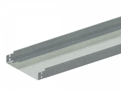 Лоток прямой замковый неперфорированный монтаж без соединителей ЛМс-ПЗНМ 300х100-1,5ц УТ2,5 (L=2000 мм)
