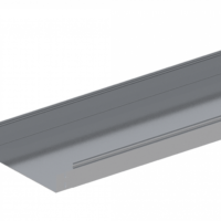 Лоток прямой замковый неперфорированный монтаж без соединителей ЛМс-ПЗНМ 300х200-1,5ц УТ1,5 (L=2000мм)