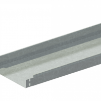 Лоток прямой замковый неперфорированный монтаж без соединителей ЛМс-ПЗНМ 300х50-1,5ц УТ2,5 (L=3000 мм)