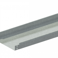 Лоток прямой замковый неперфорированный монтаж без соединителей ЛМс-ПЗНМ 300х65-1,0ц УТ2,5 (L=2000 мм)