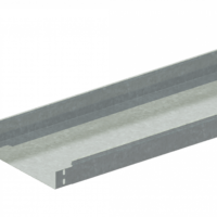 Лоток прямой замковый неперфорированный монтаж без соединителей ЛМс-ПЗНМ 300х80-1,2ц УТ2,5 (L=2000 мм)