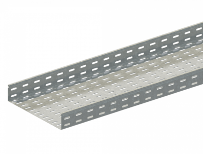 Лоток прямой замковый перфорированный ЛМс-ПЗ 300х100-1,0ц УТ2,5 (L=3000 мм)