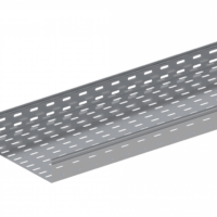 Лоток прямой замковый перфорированный ЛМс-ПЗ 300х200-0,7ц УТ1,5 (L=3000мм)