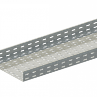Лоток прямой замковый перфорированный ЛМс-ПЗ 300х80-1,2ц УТ2,5 (L=3000 мм)