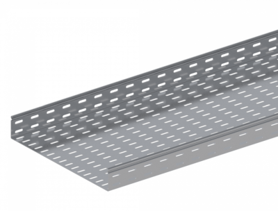 Лоток прямой замковый перфорированный ЛМс-ПЗ 400х100-1,2ц УТ1,5 (L=3000 мм)