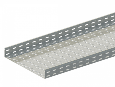 Лоток прямой замковый перфорированный ЛМс-ПЗ 400х150-0,7ц УТ2,5 (L=3000мм)