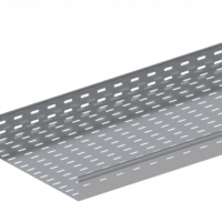 Лоток прямой замковый перфорированный ЛМс-ПЗ 500х50-1,5ц УТ1,5 (L=2000мм)