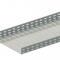 Лоток прямой замковый перфорированный ЛМс-ПЗ 500х80-1,2ц УТ2,5 (L=3000мм)