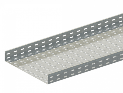 Лоток прямой замковый перфорированный ЛМс-ПЗ 600х150-1,2ц УТ2,5 (L=3000мм)
