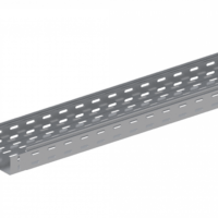 Лоток прямой замковый перфорированный монтаж без соединителей  ЛМс-ПЗМ 150х50-1,5ц УТ1,5 (L=3000 мм)
