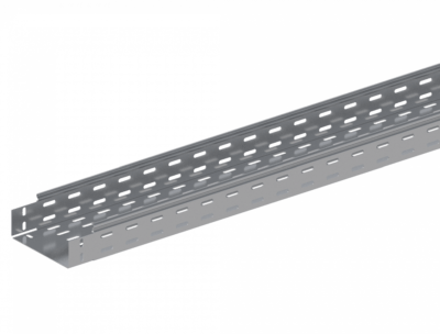 Лоток прямой замковый перфорированный монтаж без соединителей  ЛМс-ПЗМ 150х80-1,0ц УТ1,5 (L=3000 мм)