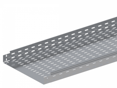 Лоток прямой замковый перфорированный монтаж без соединителей  ЛМс-ПЗМ 500х80-1,2ц УТ1,5  (L=3000мм)