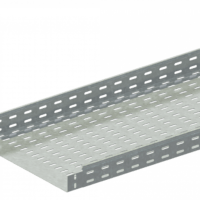 Лоток прямой замковый перфорированный монтаж без соединителей  ЛМс-ПЗМ 600х200-1,5ц УТ2,5 (L=2000мм)