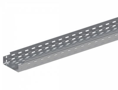 Лоток прямой замковый перфорированный монтаж без соединителей ЛМс-ПЗМ 150х50-1,0ц УТ1,5 (L=2000 мм)