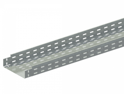 Лоток прямой замковый перфорированный монтаж без соединителей ЛМс-ПЗМ 200х100-1,5ц УТ2,5 (L=2000 мм)