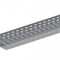 Лоток прямой замковый перфорированный монтаж без соединителей ЛМс-ПЗМ 200х50-1,2ц УТ1,5 (L=2000 мм)