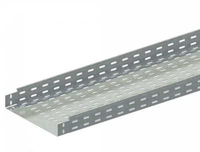 Лоток прямой замковый перфорированный монтаж без соединителей ЛМс-ПЗМ 300х150-1,5ц УТ2,5 (L=2000мм)