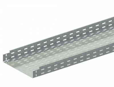 Лоток прямой замковый перфорированный монтаж без соединителей ЛМс-ПЗМ 300х65-1,0ц УТ2,5 (L=3000 мм)