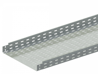 Лоток прямой замковый перфорированный монтаж без соединителей ЛМс-ПЗМ 400х200-1,2ц УТ2,5 (L=2000мм)