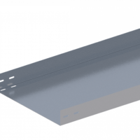 Лоток прямой неперфорированный ЛМс-ПН 400х50-1,5ц УТ1,5 (L=2000 мм)