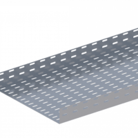 Лоток прямой перфорированный ЛМс-П 400х200-1,5ц УТ1,5 (L=2000мм)