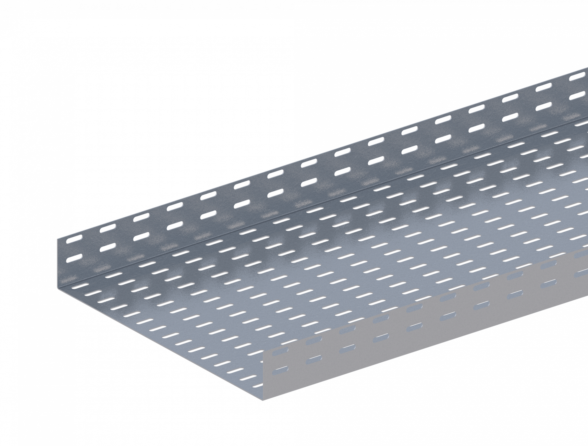 Лоток прямой перфорированный ЛМс-П 400х65-1,5ц УТ1,5 (L=2000 мм)