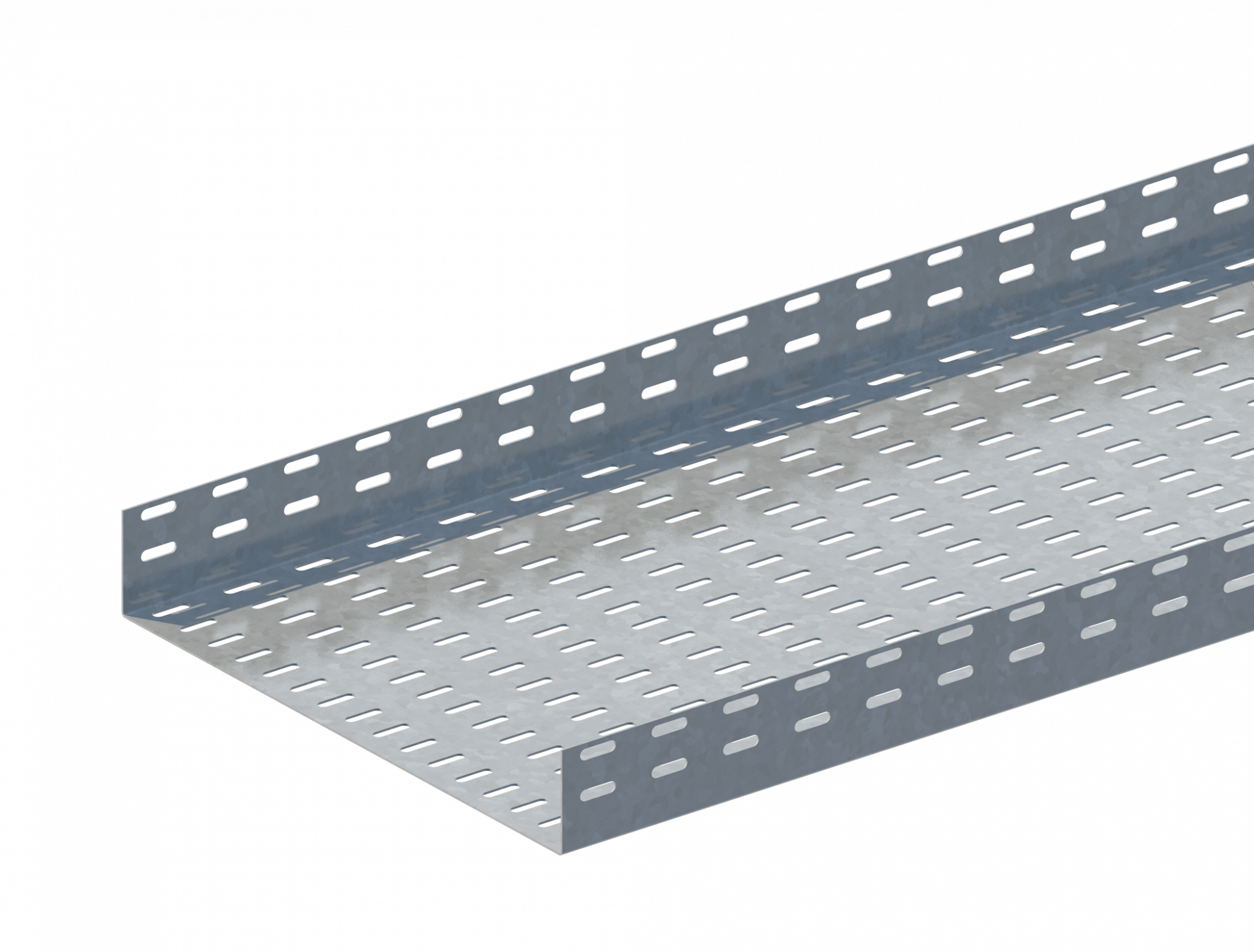 Лоток прямой перфорированный ЛМс-П 600х100-0,7ц УТ2,5 (L=2000мм)