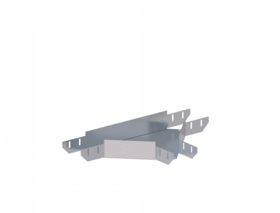 Лоток тройниковый горизонтальный ЛМс-Т 100х50-1,2ц УТ1,5