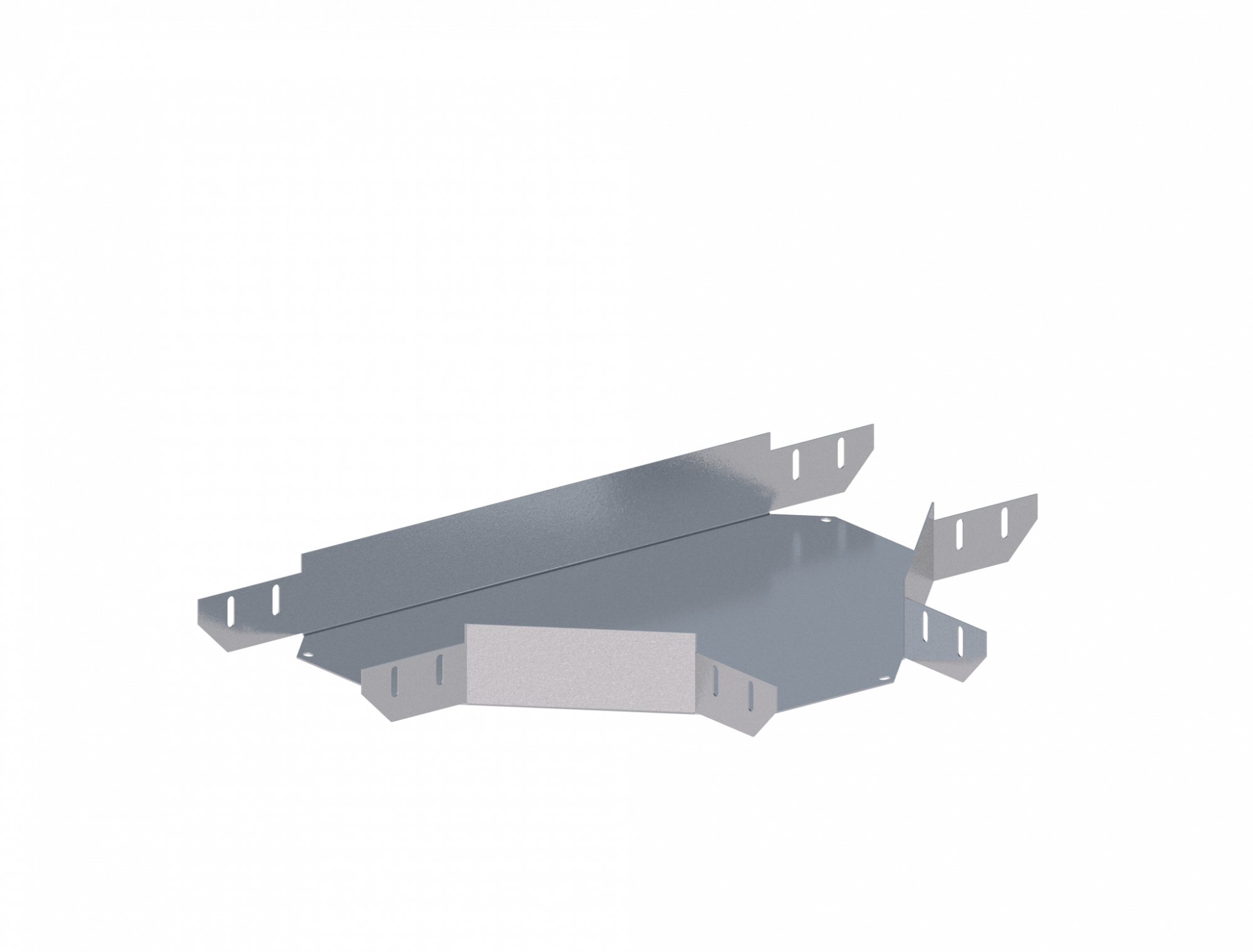 Лоток тройниковый горизонтальный ЛМс-Т 200х100-1,5ц УТ1,5