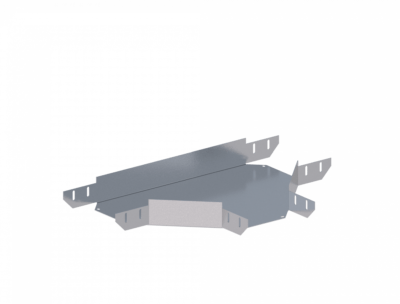 Лоток тройниковый горизонтальный ЛМс-Т 200х150-0,7ц УТ1,5