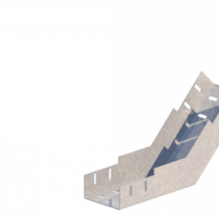 Лоток угловой вертикальный вверх ЛМс-45В 100х50-1,0ц УТ2,5