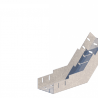 Лоток угловой вертикальный вверх ЛМс-45В 100х50-1,2ц УТ2,5