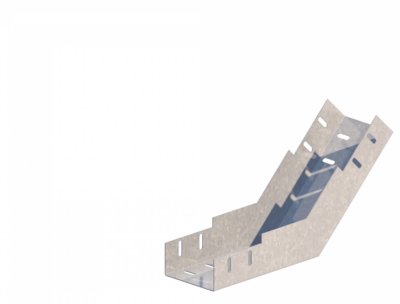 Лоток угловой вертикальный вверх ЛМс-45В 100х50-1,5ц УТ2,5