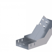 Лоток угловой вертикальный вверх ЛМс-45В 150х150-1,2ц УТ1,5