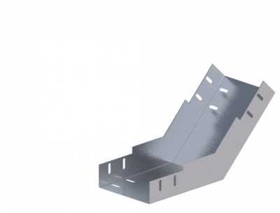 Лоток угловой вертикальный вверх ЛМс-45В 150х65-1,2ц УТ1,5