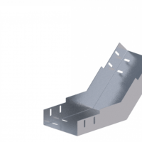 Лоток угловой вертикальный вверх ЛМс-45В 150х80-1,2ц УТ1,5