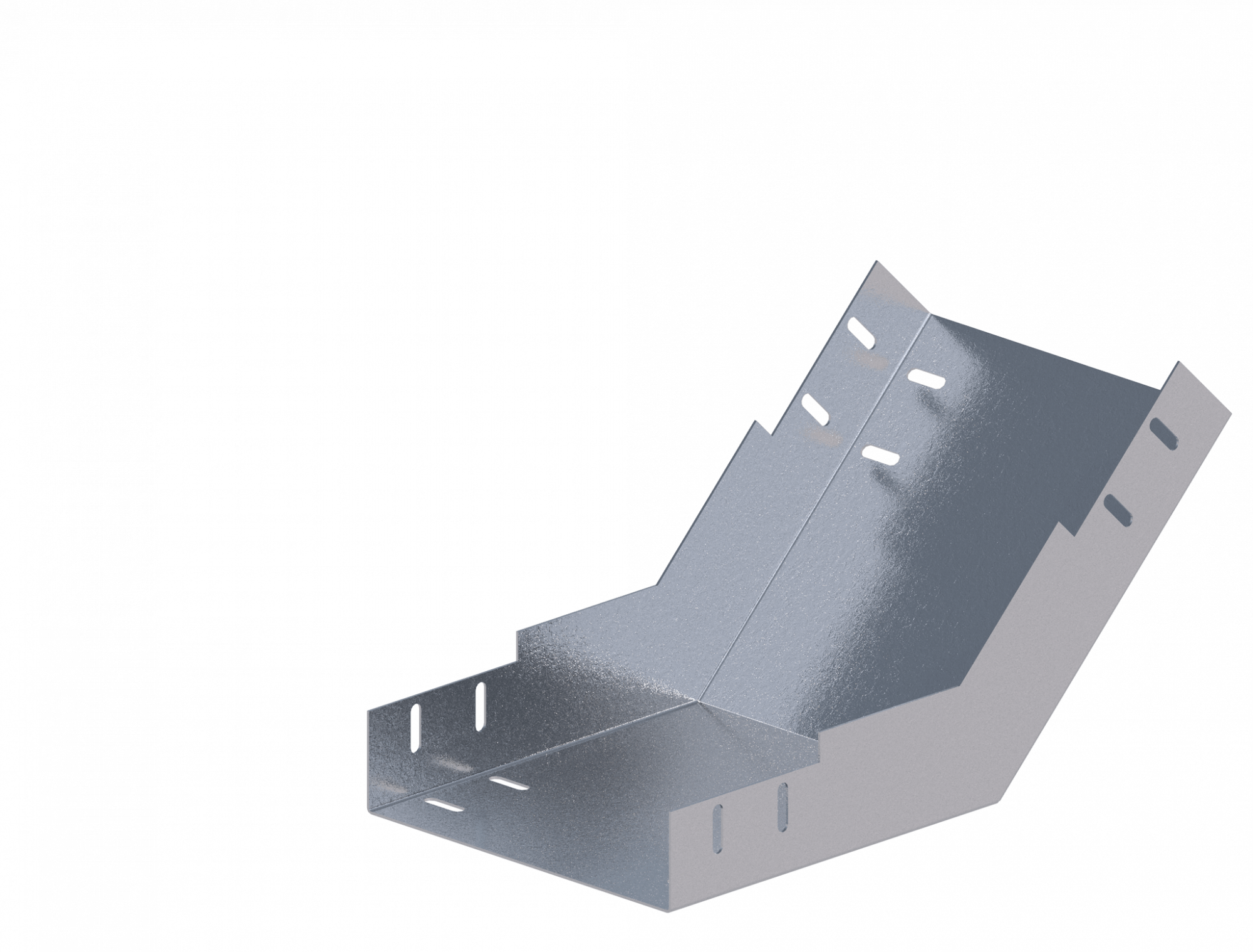 Лоток угловой вертикальный вверх ЛМс-45В 200х200-1,0ц УТ1,5