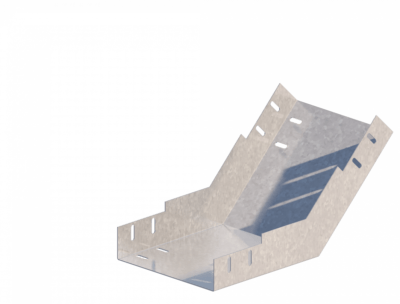 Лоток угловой вертикальный вверх ЛМс-45В 200х50-1,0ц УТ2,5