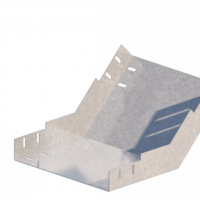 Лоток угловой вертикальный вверх ЛМс-45В 300х100-0,7ц УТ2,5