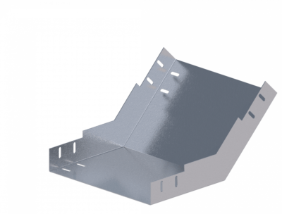 Лоток угловой вертикальный вверх ЛМс-45В 300х200-0,7ц УТ1,5